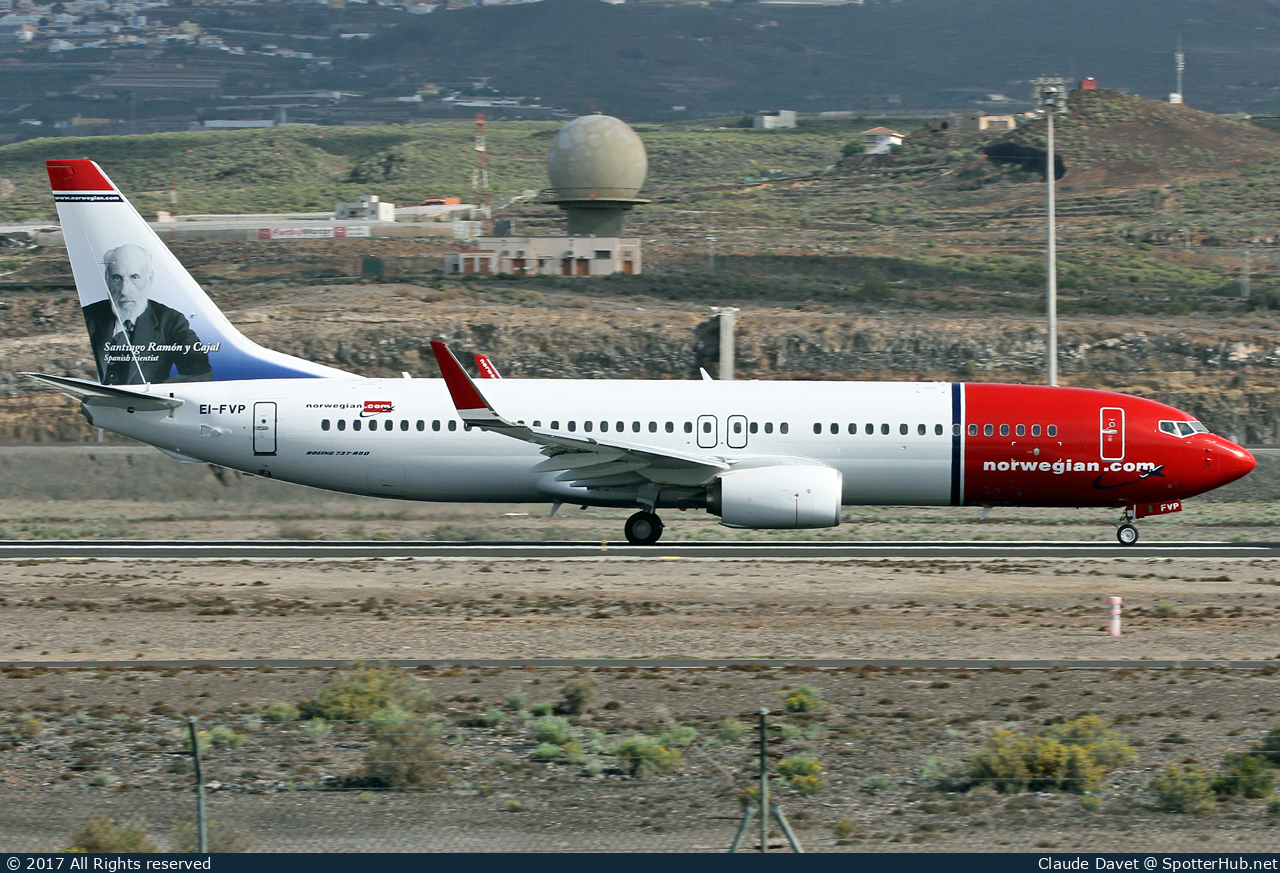 Photo of EI-FVP - Boeing 737-8JP operated by Norwegian Air International