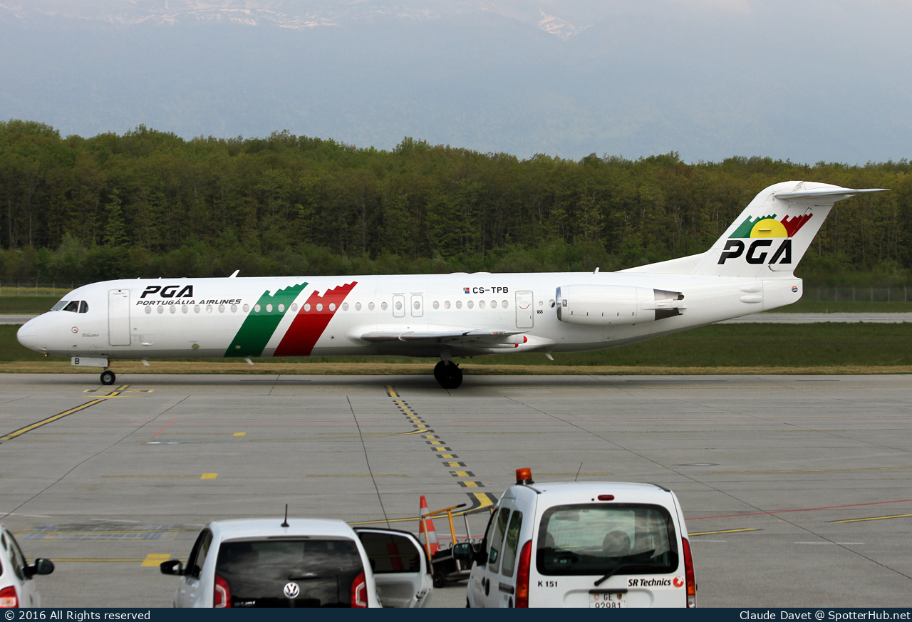 Photo of CS-TPB - Fokker 100 operated by Portugália Airlines