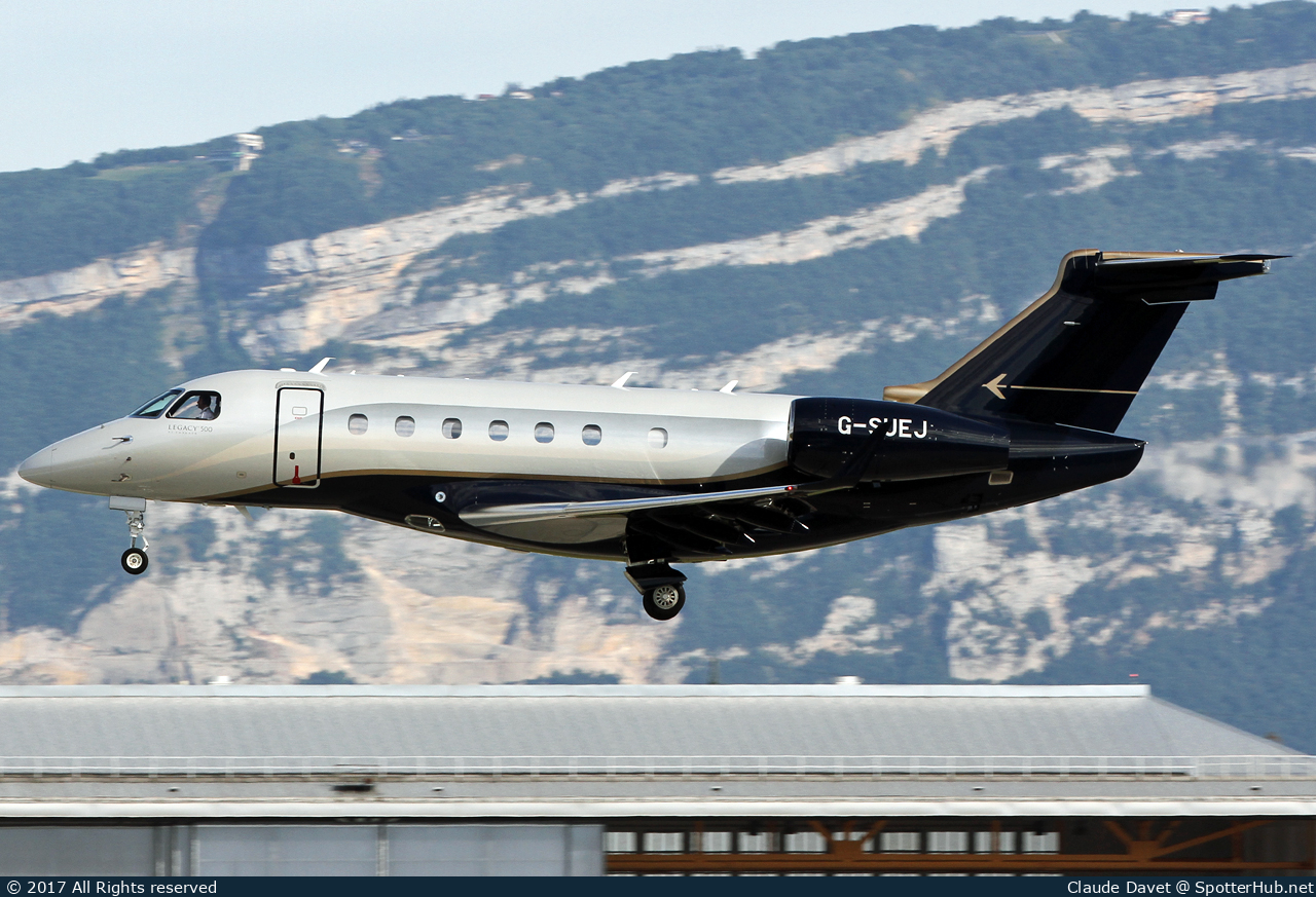 Photo of G-SUEJ - Embraer Legacy 500 operated by Saxonair Charter