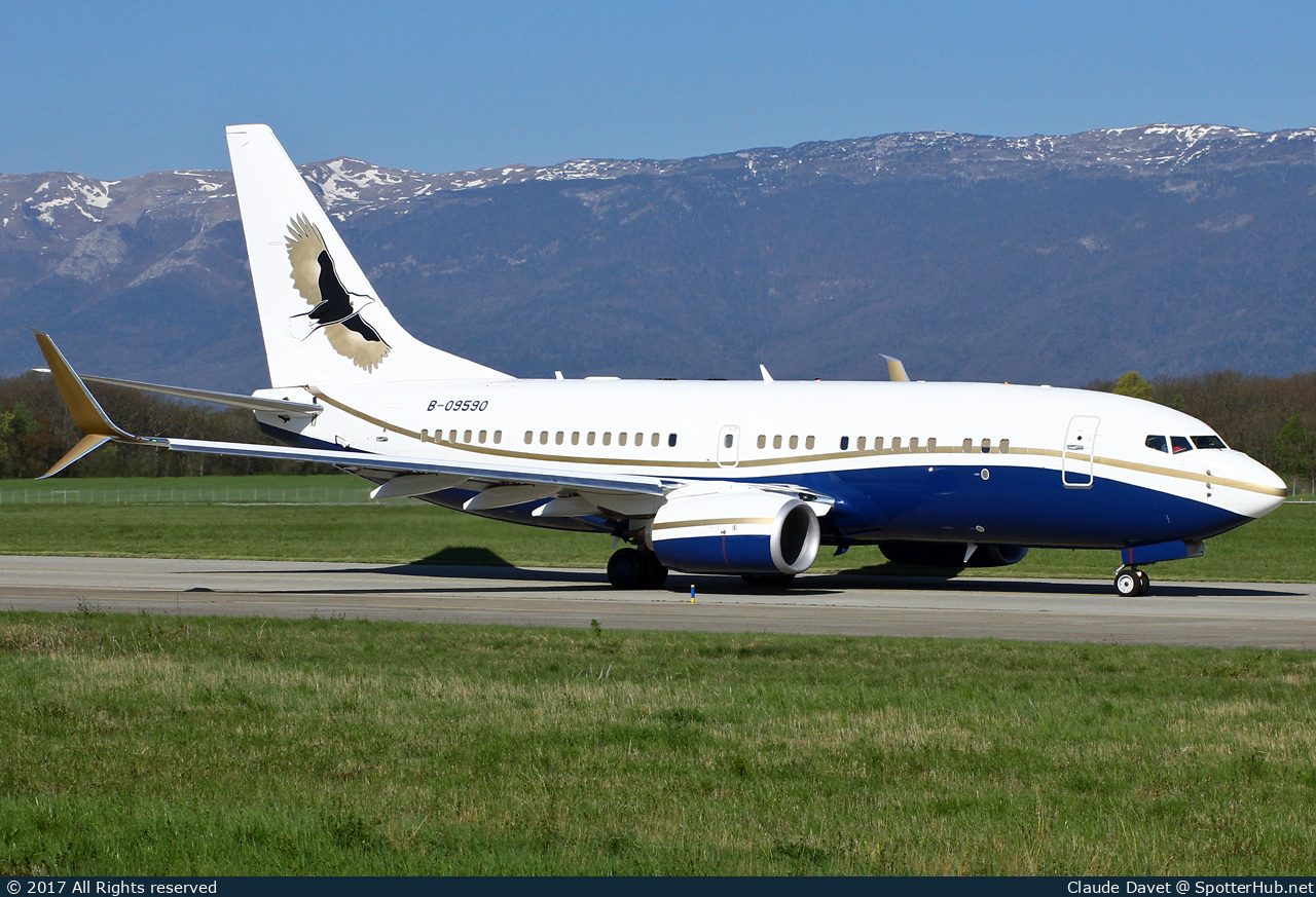 Photo of B-09590 - Boeing 737-79V(BBJ) operated by Ruentex Group