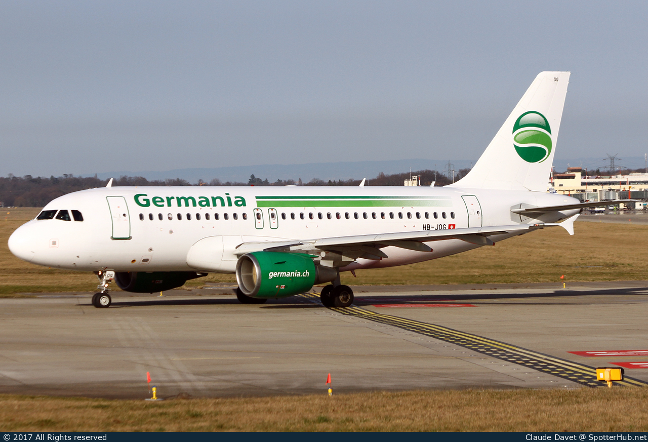 Photo of HB-JOG - Airbus A319-112 operated by Germania Flug