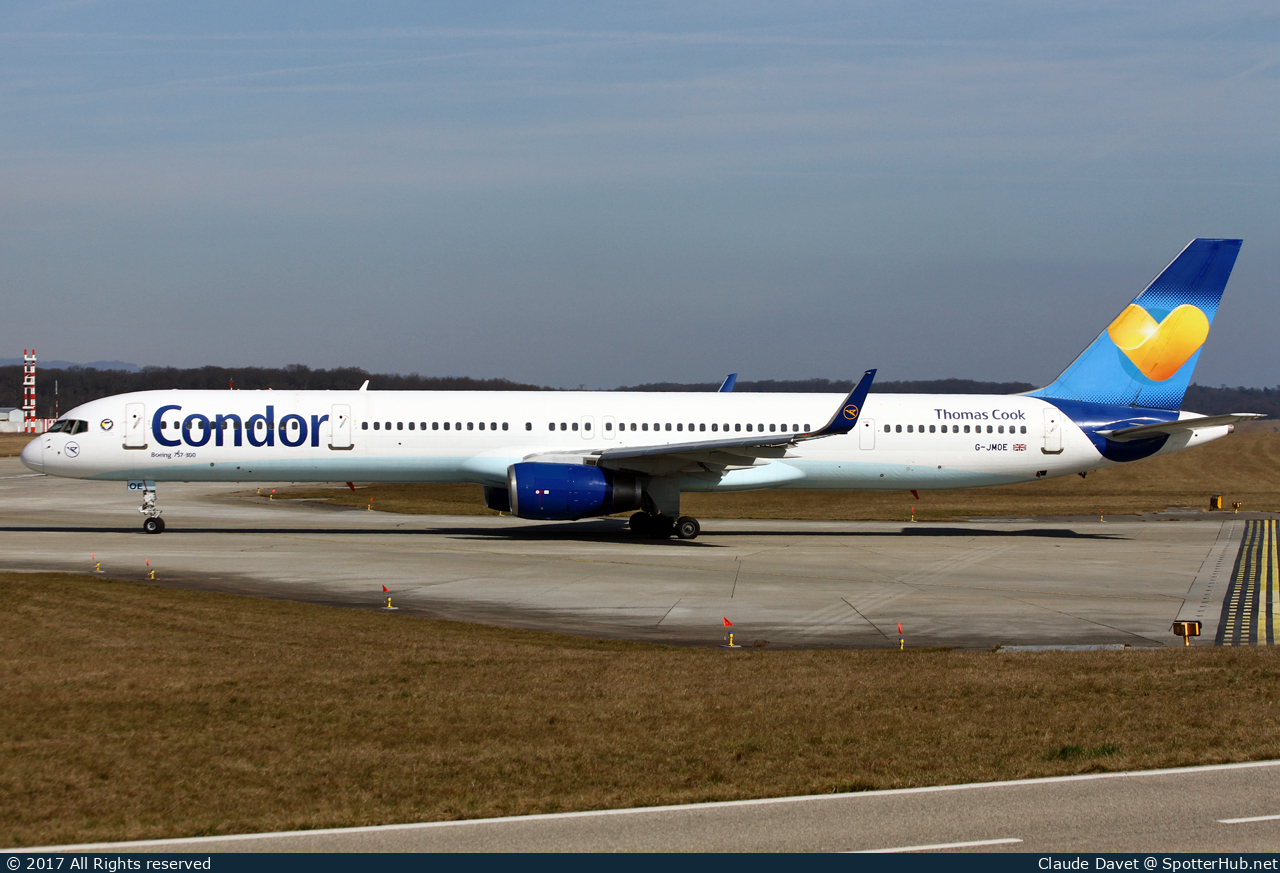 Photo of G-JMOE - Boeing 757-330 operated by Thomas Cook Airlines