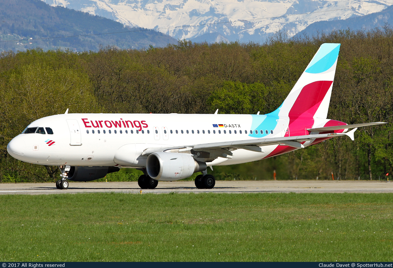 Photo of D-ASTX - Airbus A319-112 operated by Eurowings