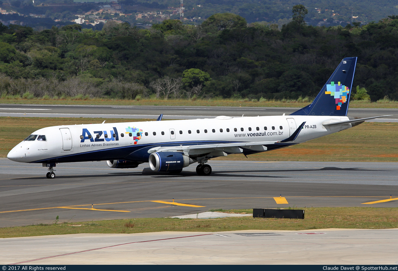 Photo of PR-AZB - Embraer ERJ-190AR operated by Azul
