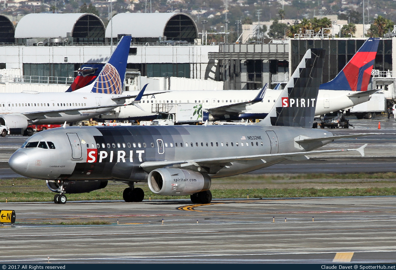 Photo of N532NK - Airbus A319-132 operated by Spirit Airlines