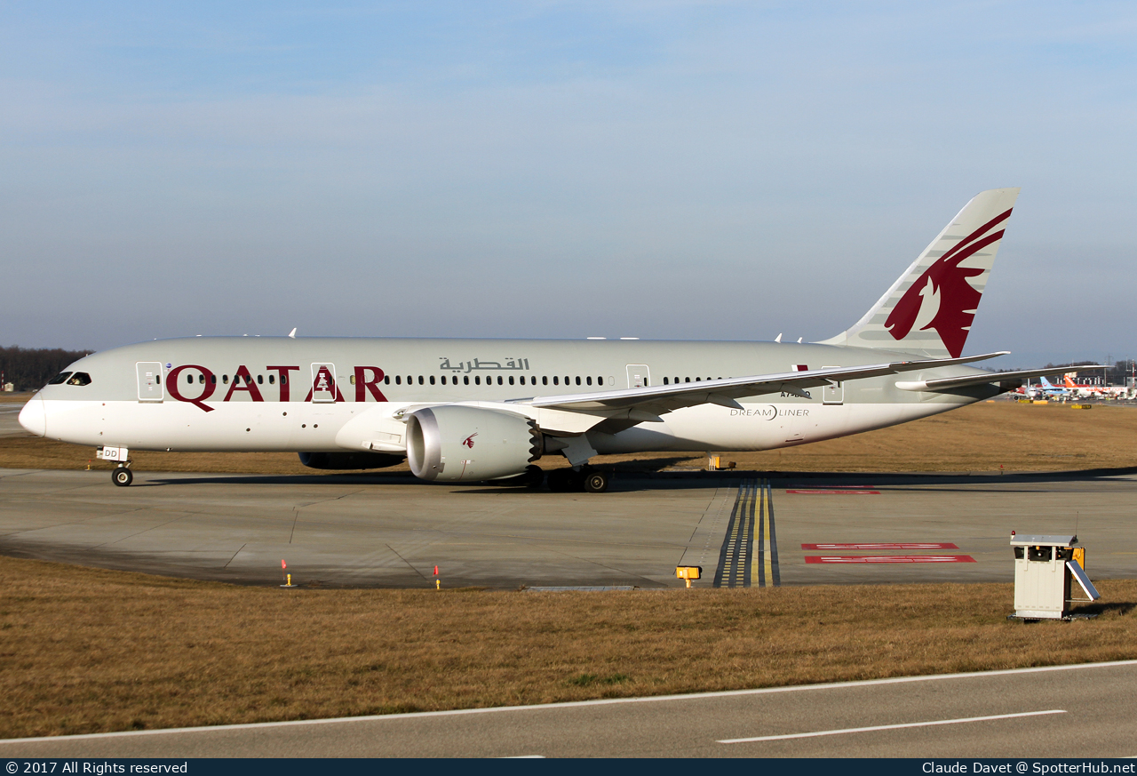 Photo of A7-BDD - Boeing 787-8 Dreamliner operated by Qatar Airways