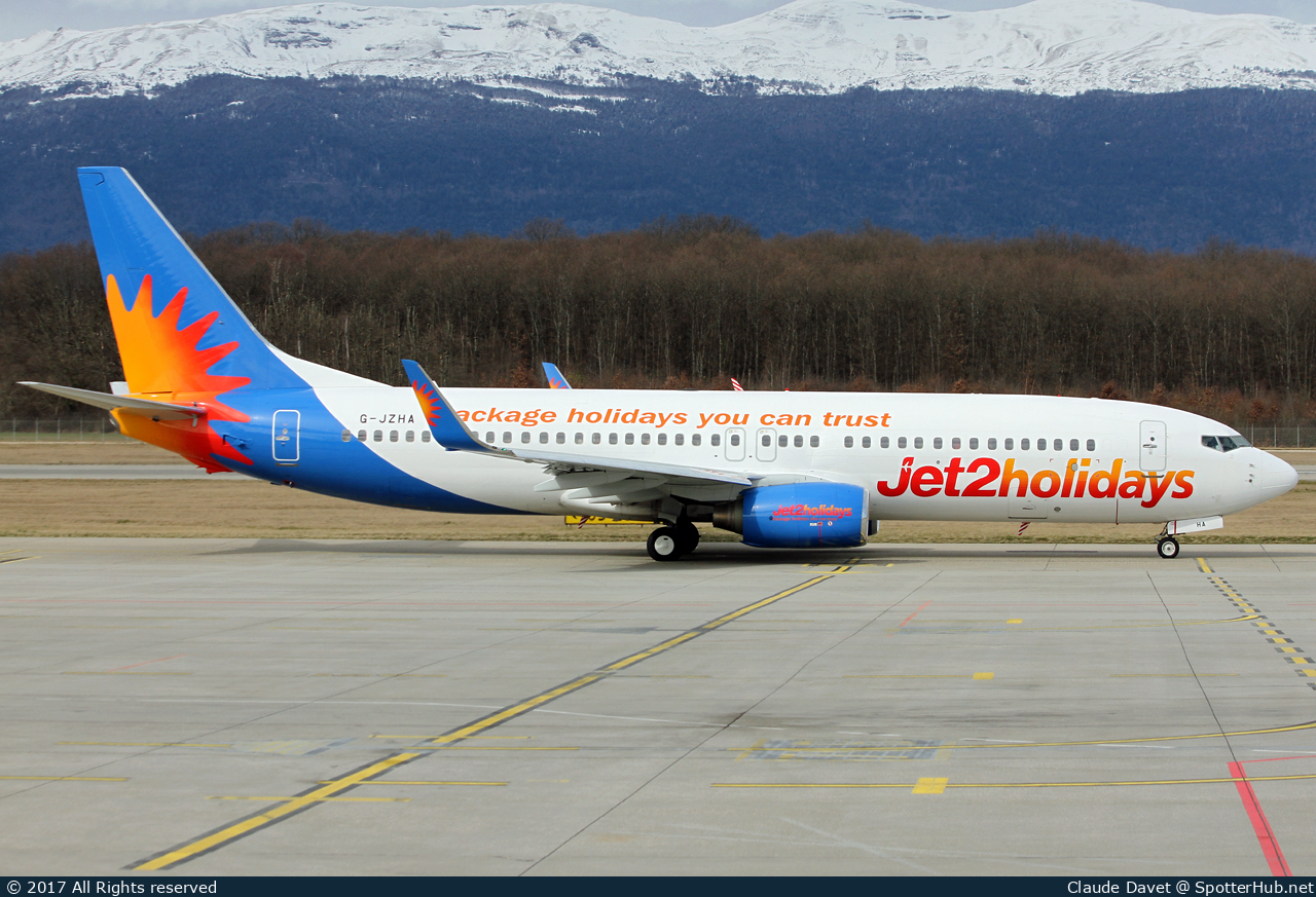 Photo of G-JZHA - Boeing 737-8K5 operated by Jet2