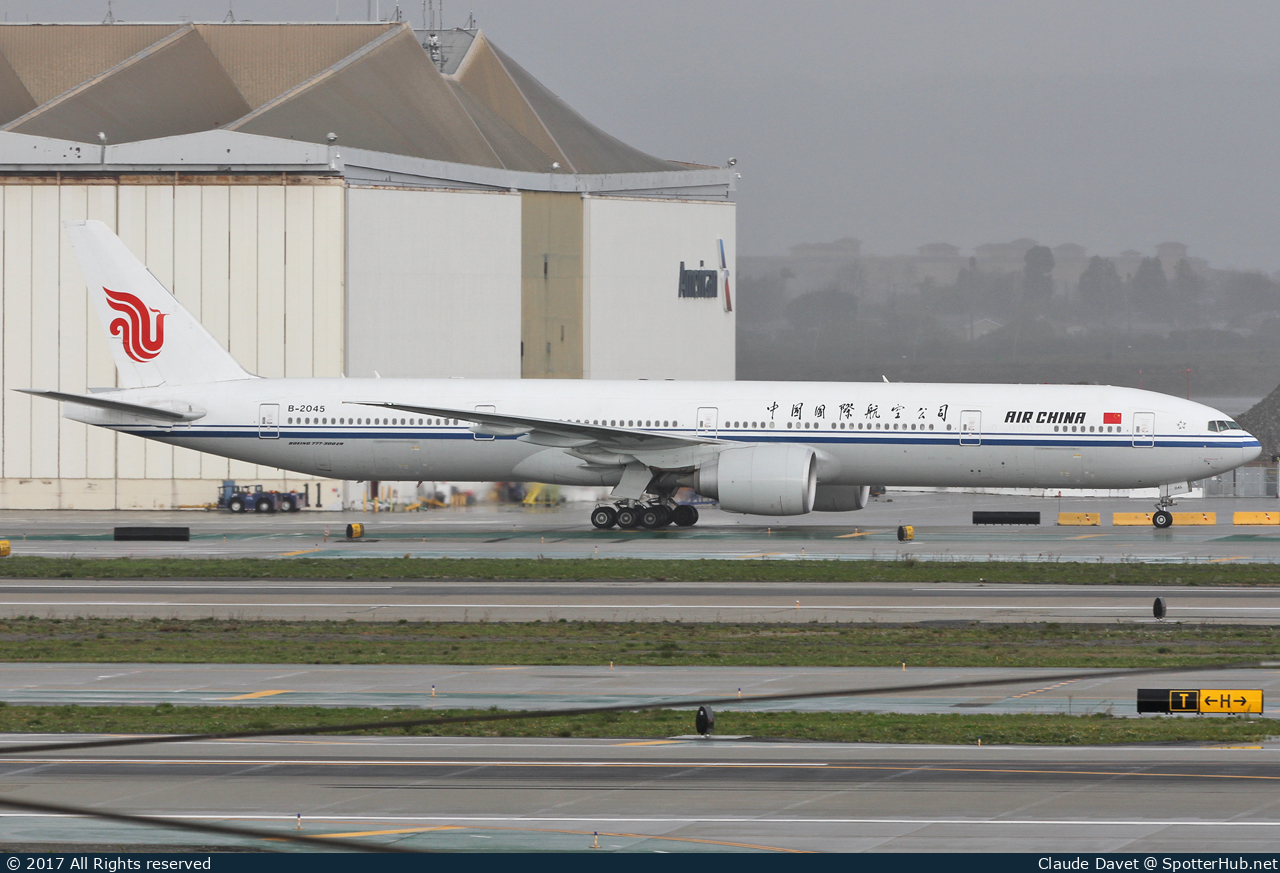 Photo of B-2045 - Boeing 777-39L(ER) operated by Air China