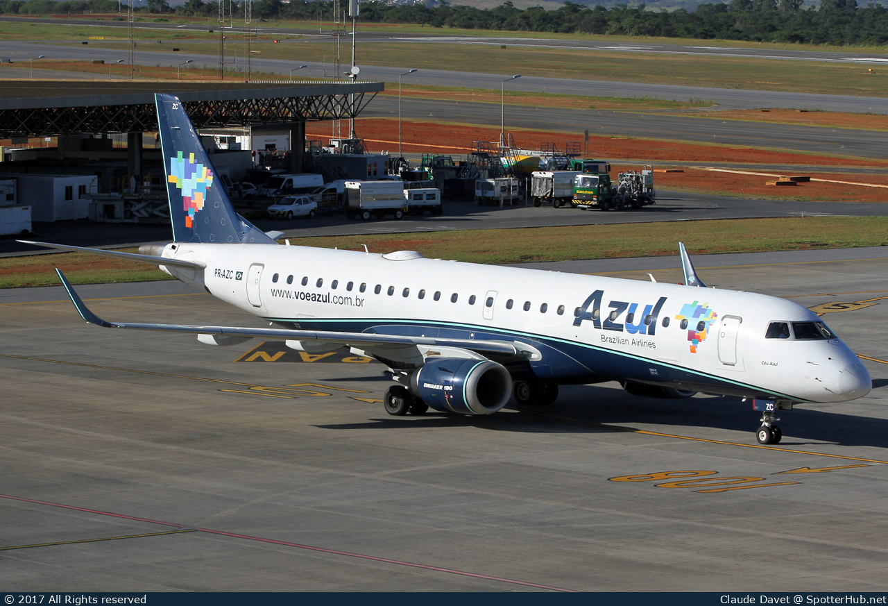 Photo of PR-AZC - Embraer ERJ-190AR operated by Azul
