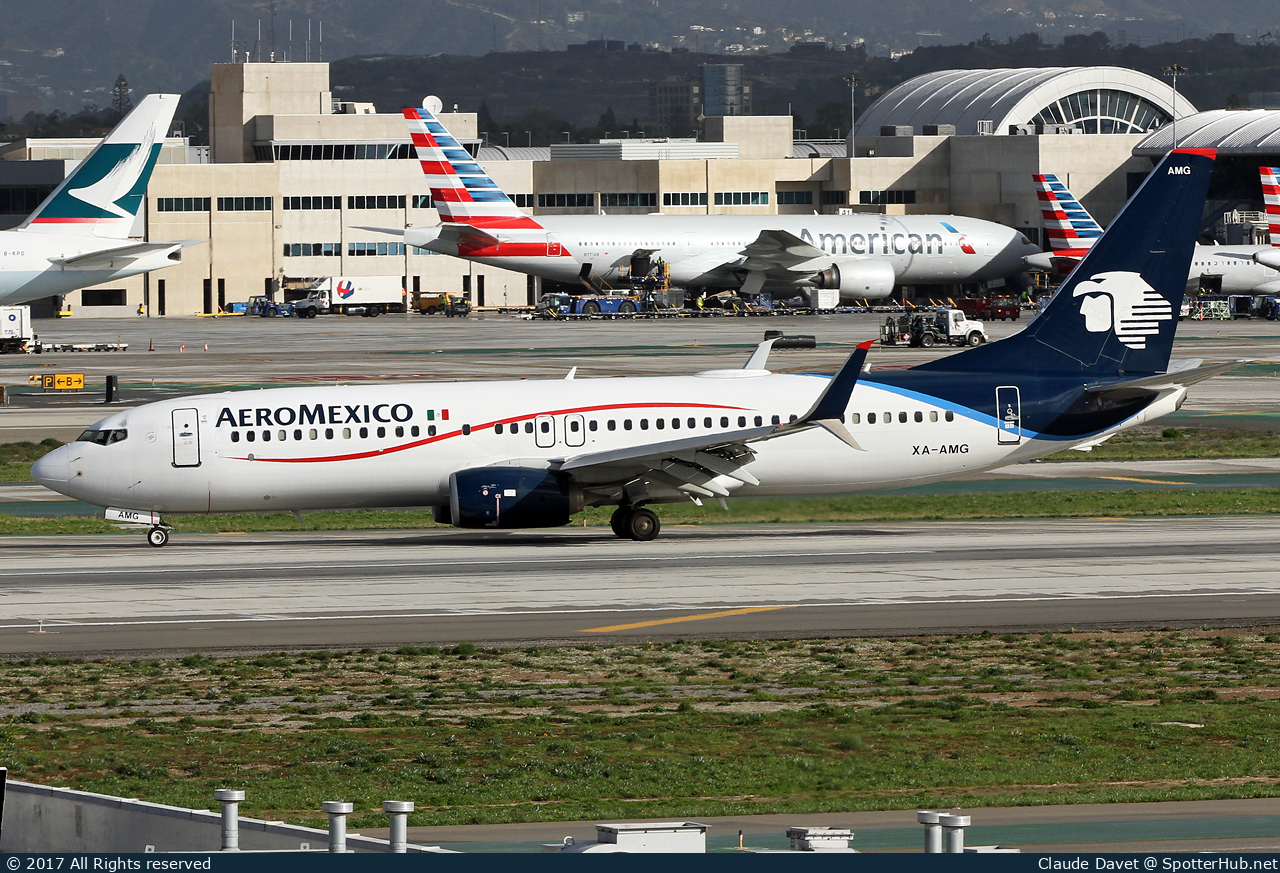 Photo of XA-AMG - Boeing 737-81D operated by Aeroméxico