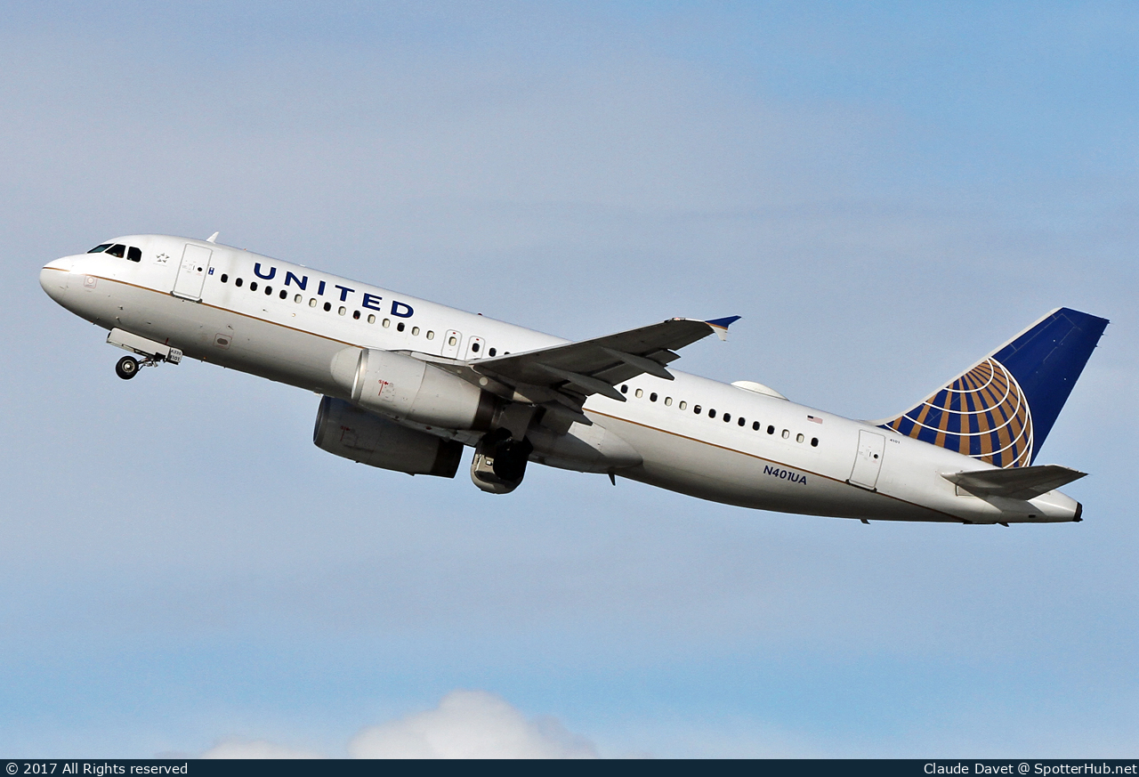 Photo of N401UA - Airbus A320-232 operated by United Airlines