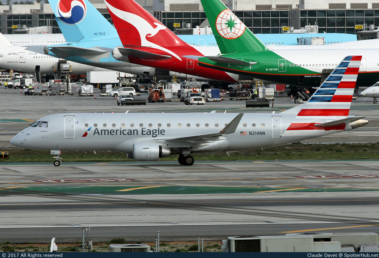 Photo of N214NN - Embraer ERJ-175LR operated by American Eagle (opb Compass Airlines)