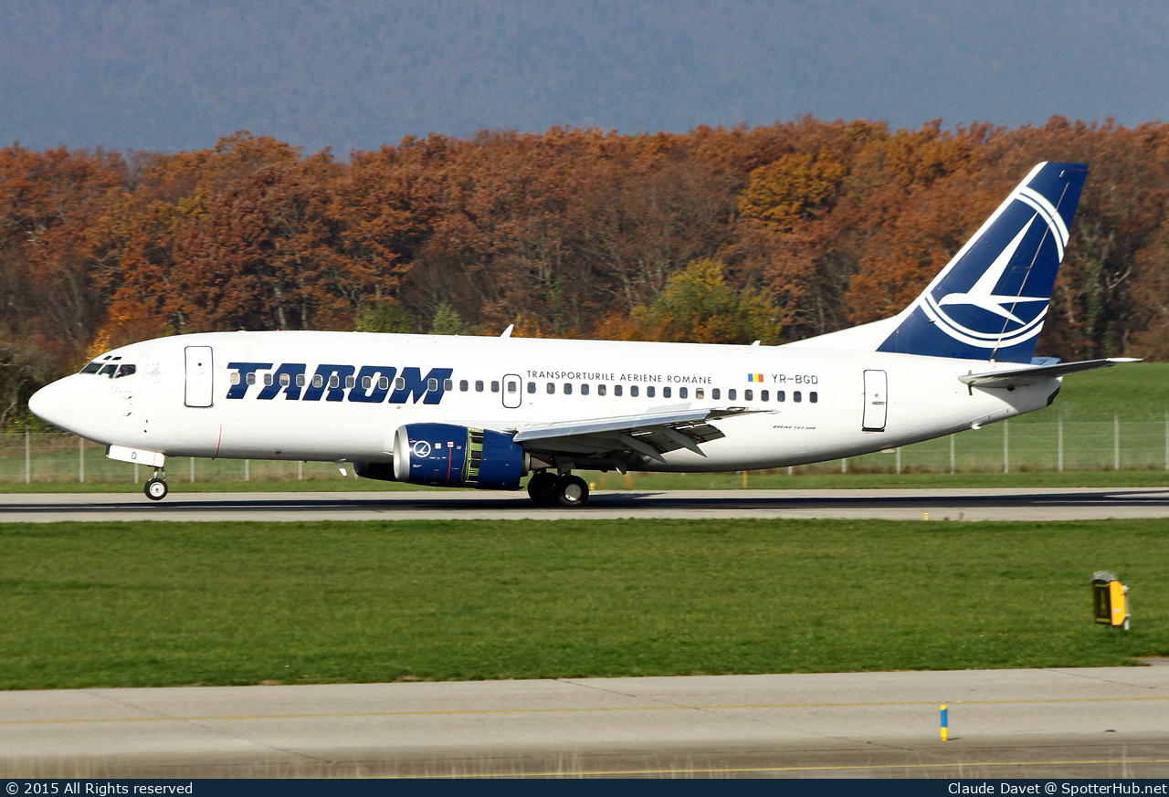 Photo of YR-BGD - Boeing 737-38J operated by Tarom - Romanian Air Transport
