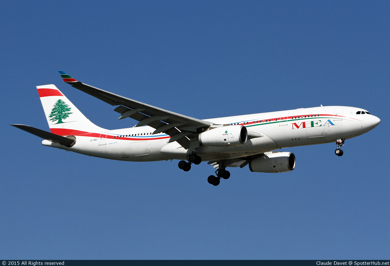 Photo of OD-MED - Airbus A330-243 operated by MEA Middle East Airlines