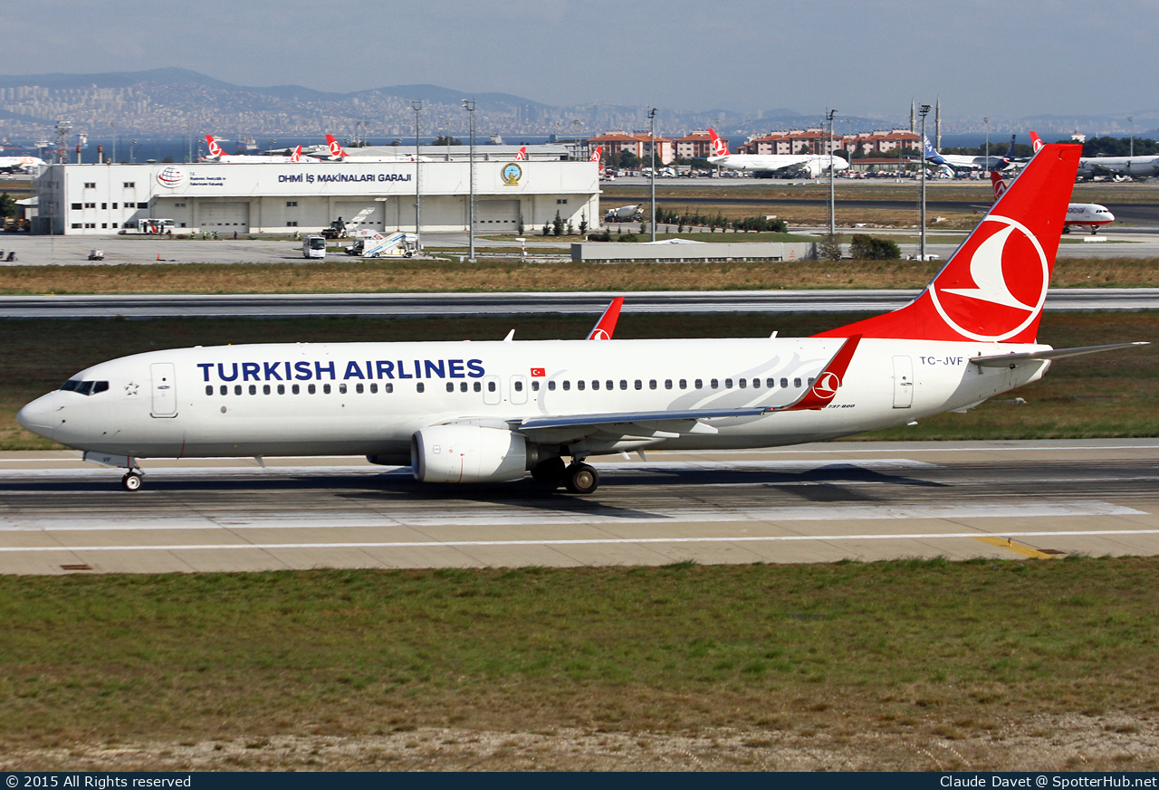 Photo of TC-JVF - Boeing 737-8F2 operated by Turkish Airlines