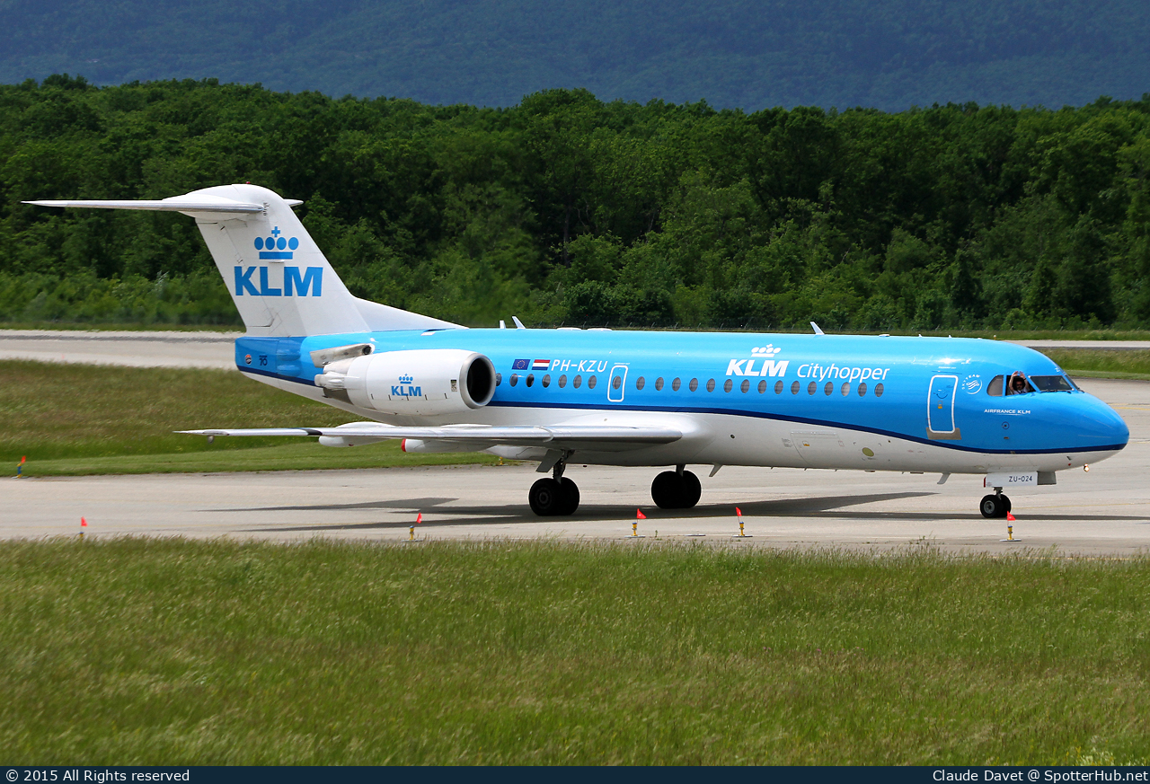Photo of PH-KZU - Fokker 70 operated by KLM Cityhopper