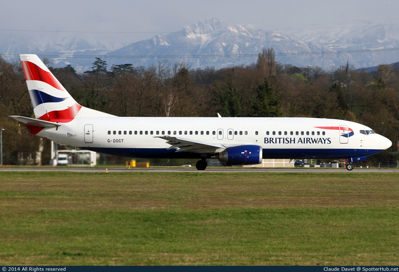Photo of G-DOCT - Boeing 737-436 operated by British Airways