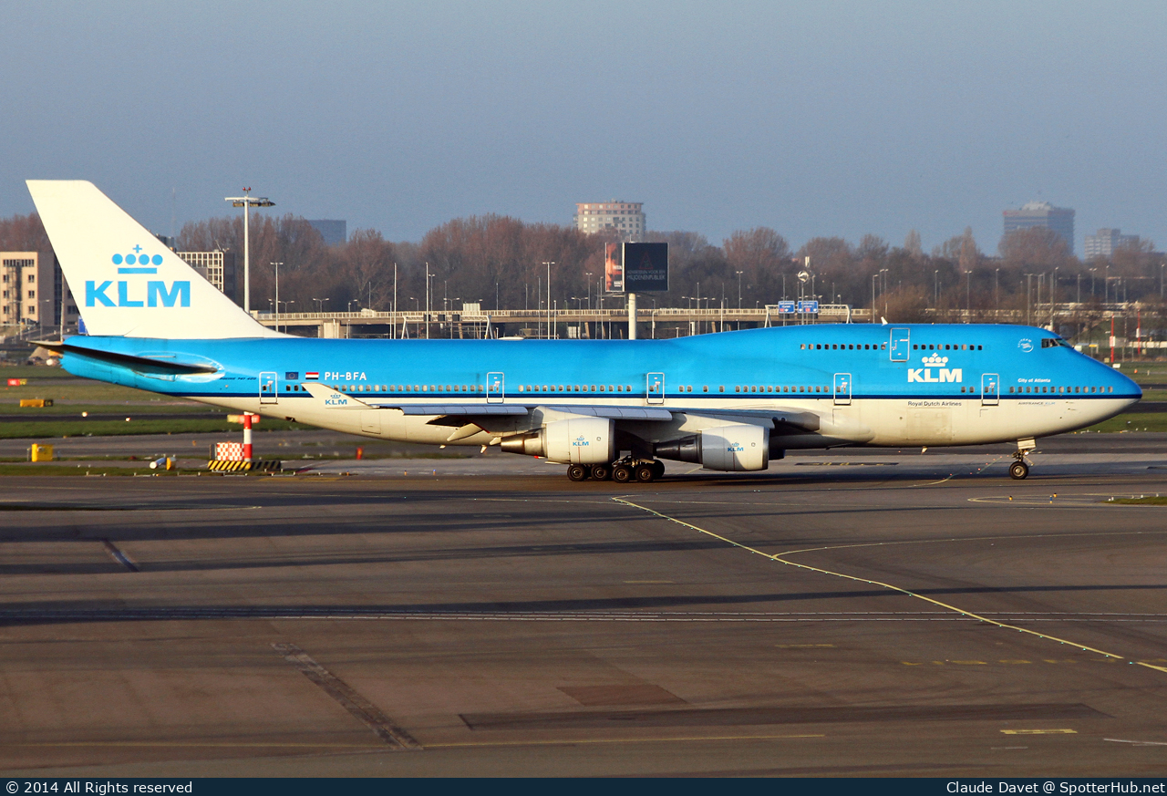Photo of PH-BFA - Boeing 747-406 operated by KLM Royal Dutch Airlines