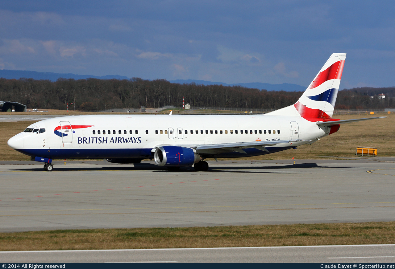 Photo of G-DOCN - Boeing 737-436 operated by British Airways