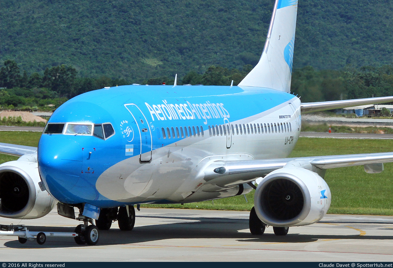 Photo of LV-CPH - Boeing 737-7Q8 operated by Aerolíneas Argentinas