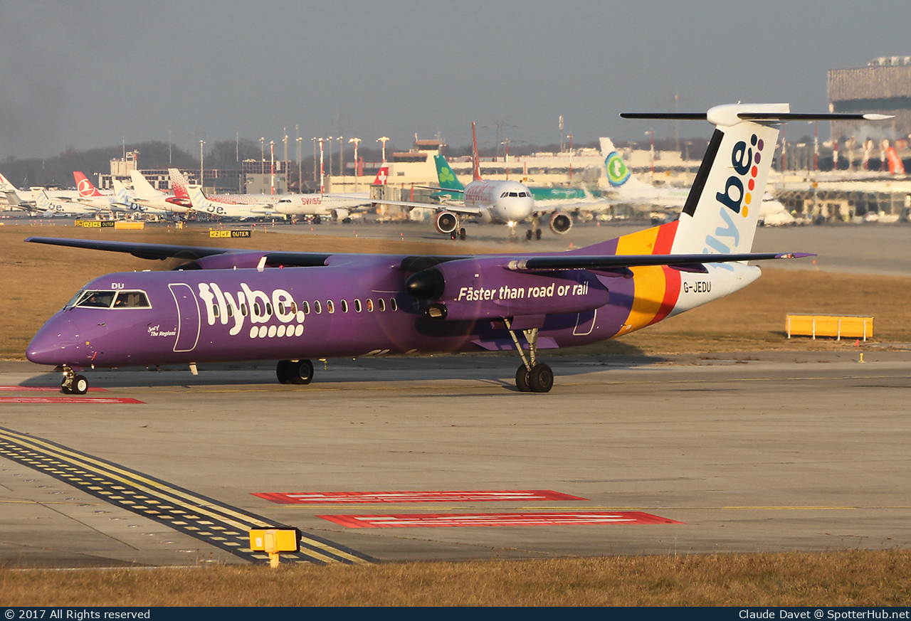 Photo of G-JEDU - Bombardier DHC-8-402 Dash 8 Q400 operated by flybe