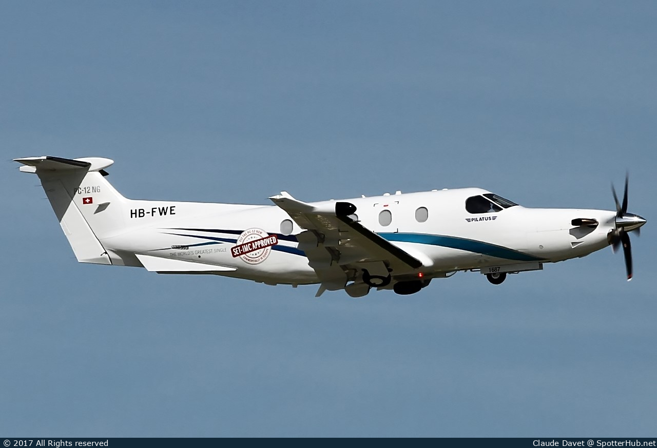 Photo of HB-FWE - Pilatus PC-12 NG operated by Pilatus Business Aircraft