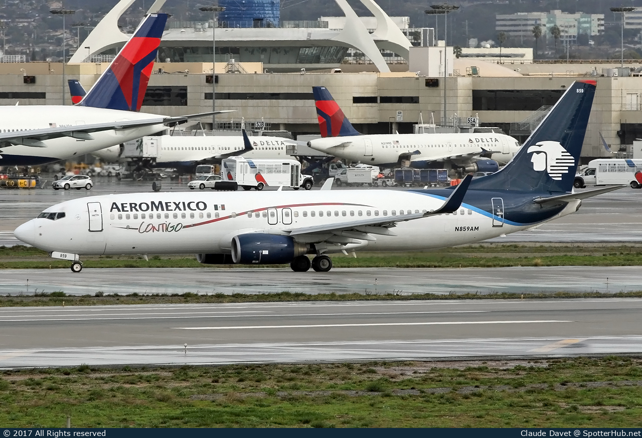 Photo of N859AM - Boeing 737-8Q8 operated by Aeroméxico