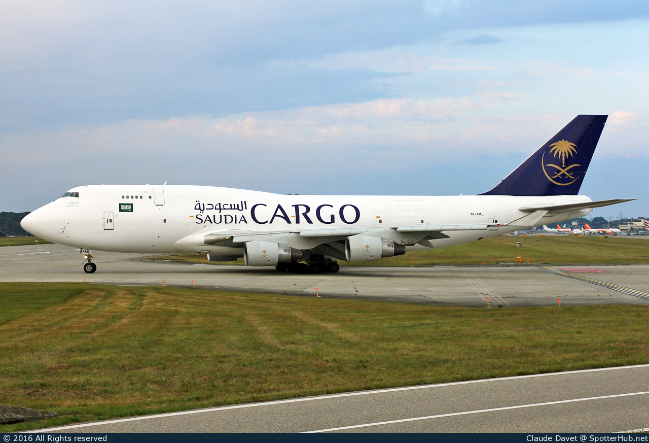 Photo of TF-AML - Boeing 747-4H6(BDSF) operated by Saudia Cargo (opb Air Atlanta Icelandic)