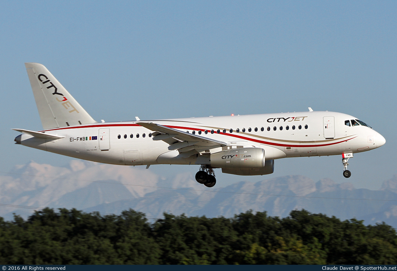 Photo of EI-FWB - Sukhoi Superjet 100-95B operated by CityJet