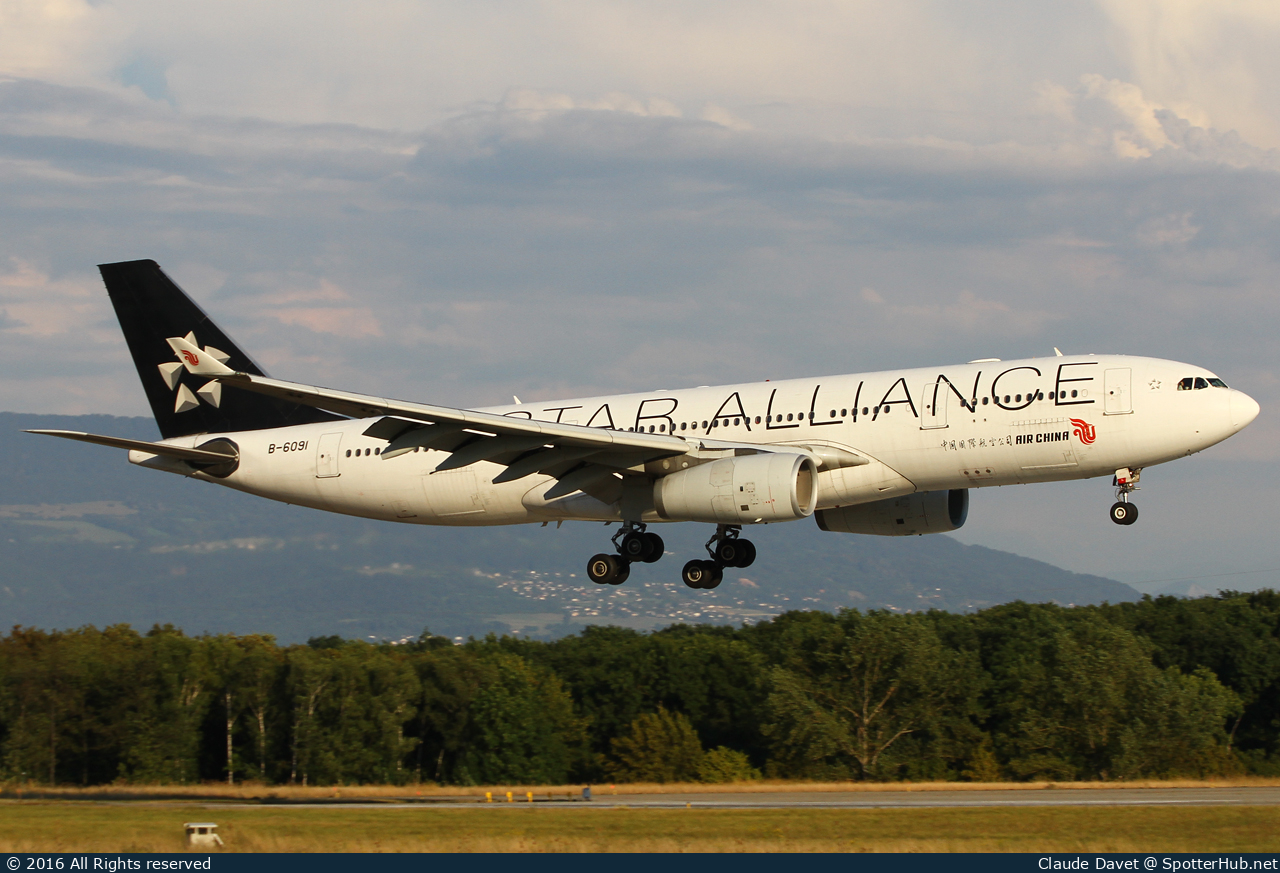 Photo of B-6091 - Airbus A330-243 operated by Air China