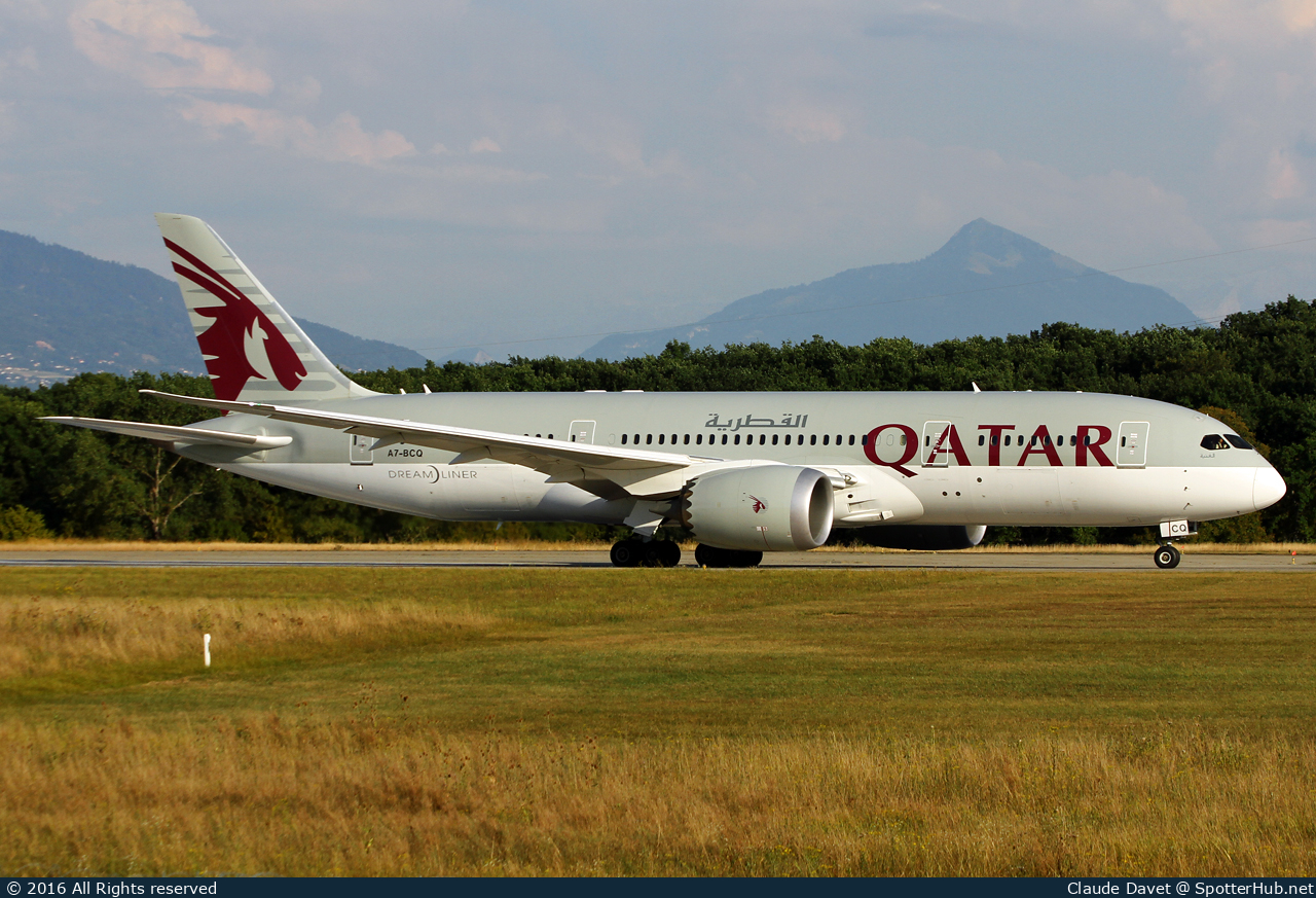 Photo of A7-BCQ - Boeing 787-8 Dreamliner operated by Qatar Airways