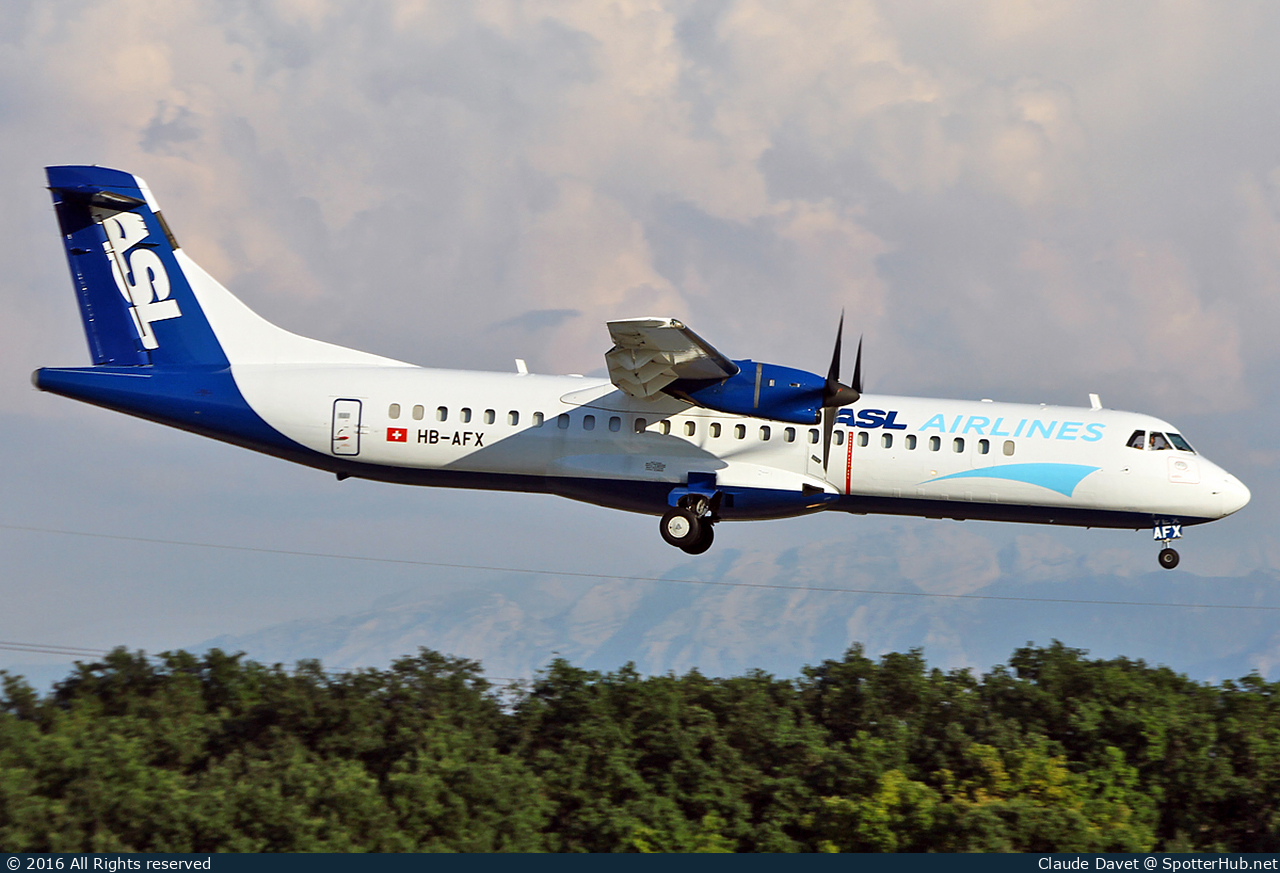 Photo of HB-AFX - ATR 72-202(F) operated by ASL Airlines Switzerland