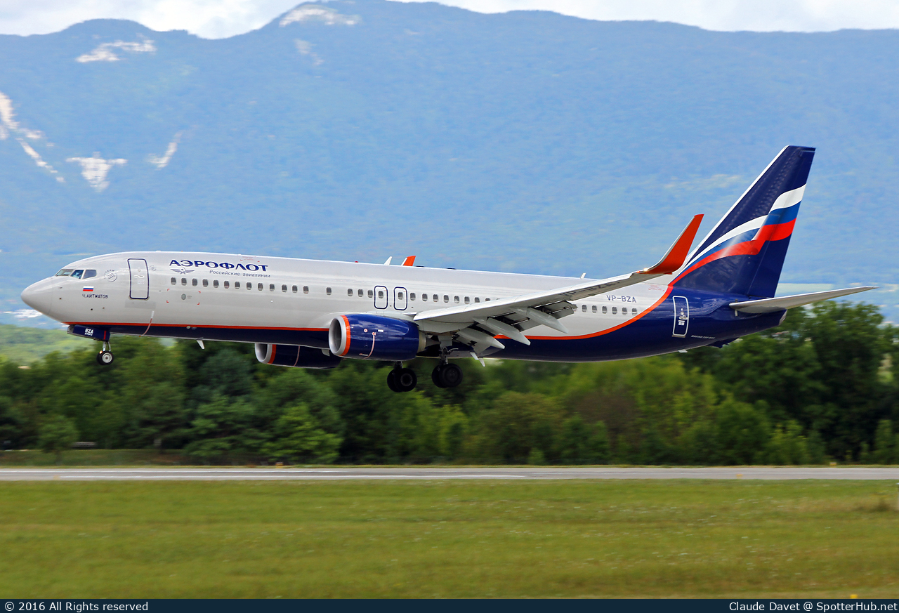 Photo of VP-BZA - Boeing 737-8LJ operated by Aeroflot