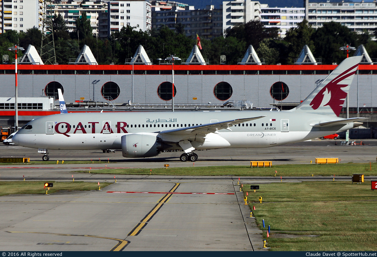 Photo of A7-BCE - Boeing 787-8 Dreamliner operated by Qatar Airways