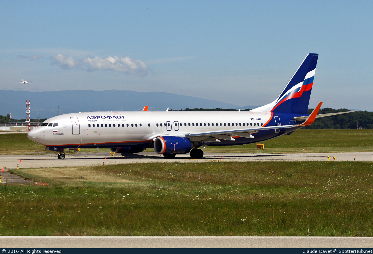 Photo of VQ-BWC - Boeing 737-8LJ operated by Aeroflot