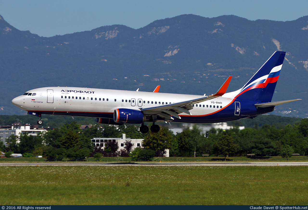 Photo of VQ-BWD - Boeing 737-8LJ operated by Aeroflot