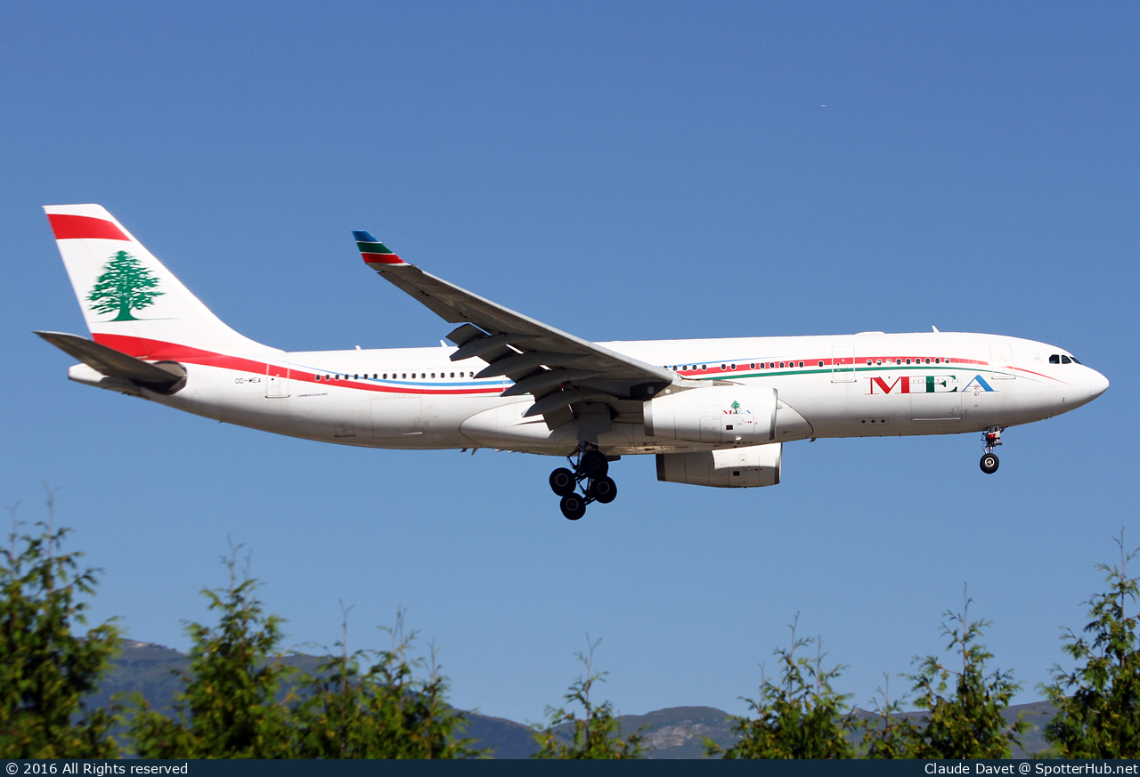 Photo of OD-MEA - Airbus A330-243 operated by MEA Middle East Airlines