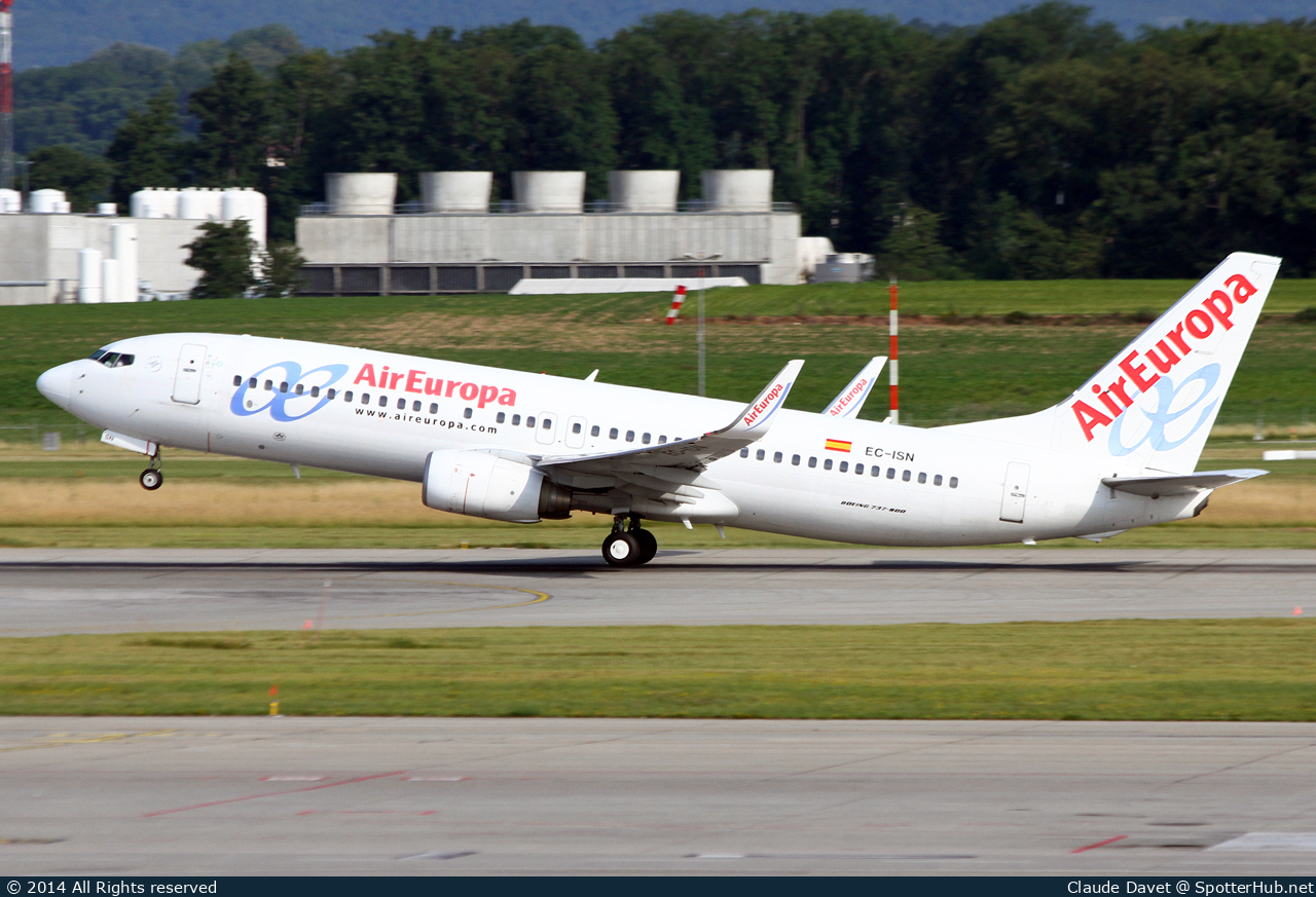 Photo of EC-ISN - Boeing 737-86Q operated by Air Europa