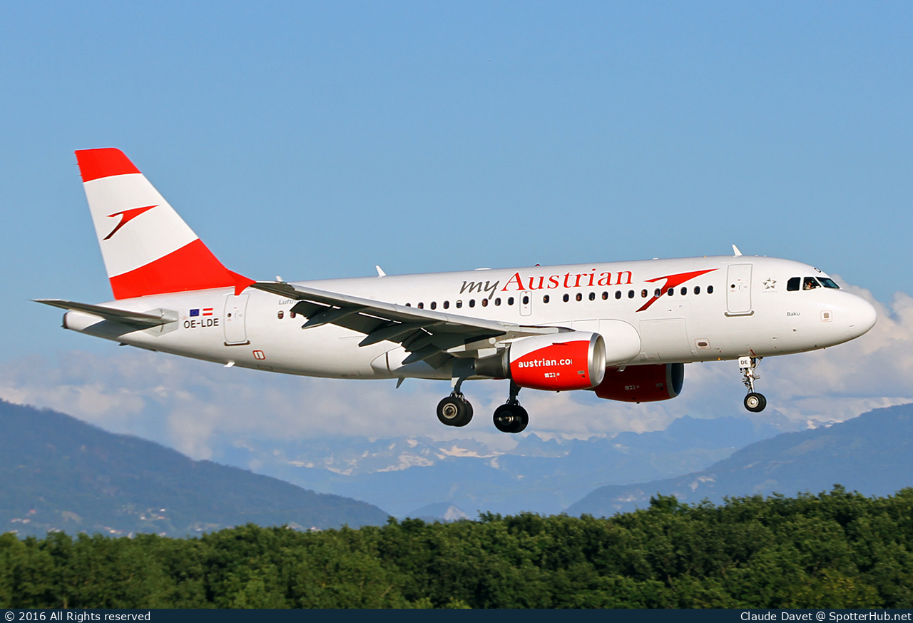 Photo of OE-LDE - Airbus A319-112 operated by Austrian Airlines