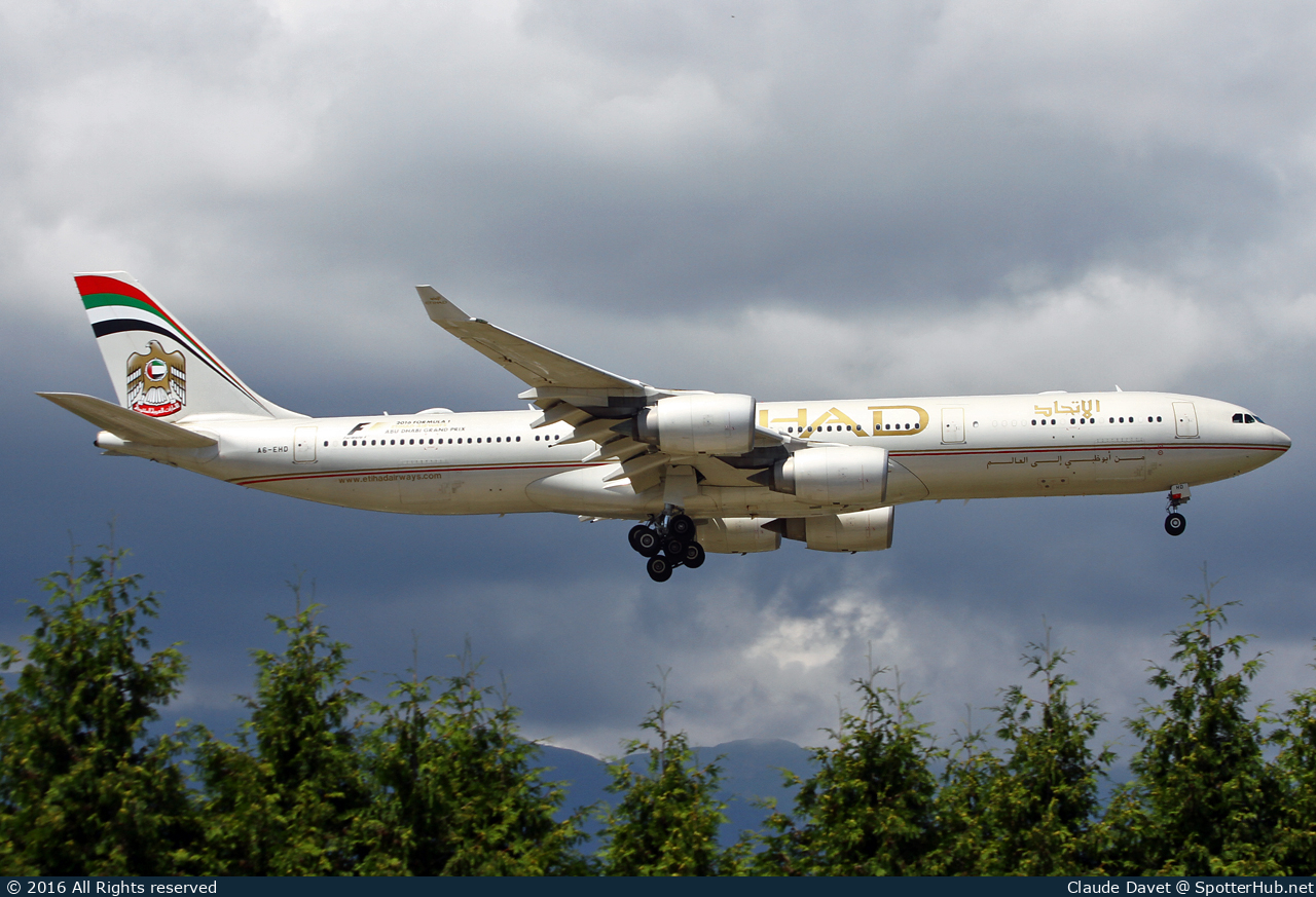 Photo of A6-EHD - Airbus A340-541 operated by Etihad Airways
