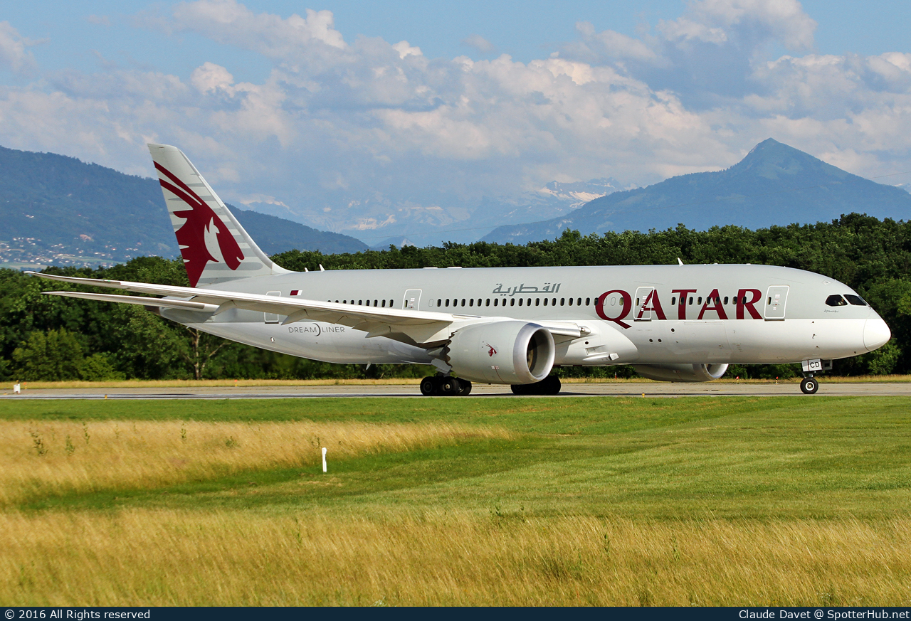 Photo of A7-BCD - Boeing 787-8 Dreamliner operated by Qatar Airways