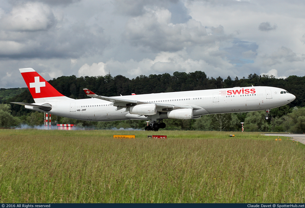 Photo of HB-JMF - Airbus A340-313 operated by Swiss International Air Lines