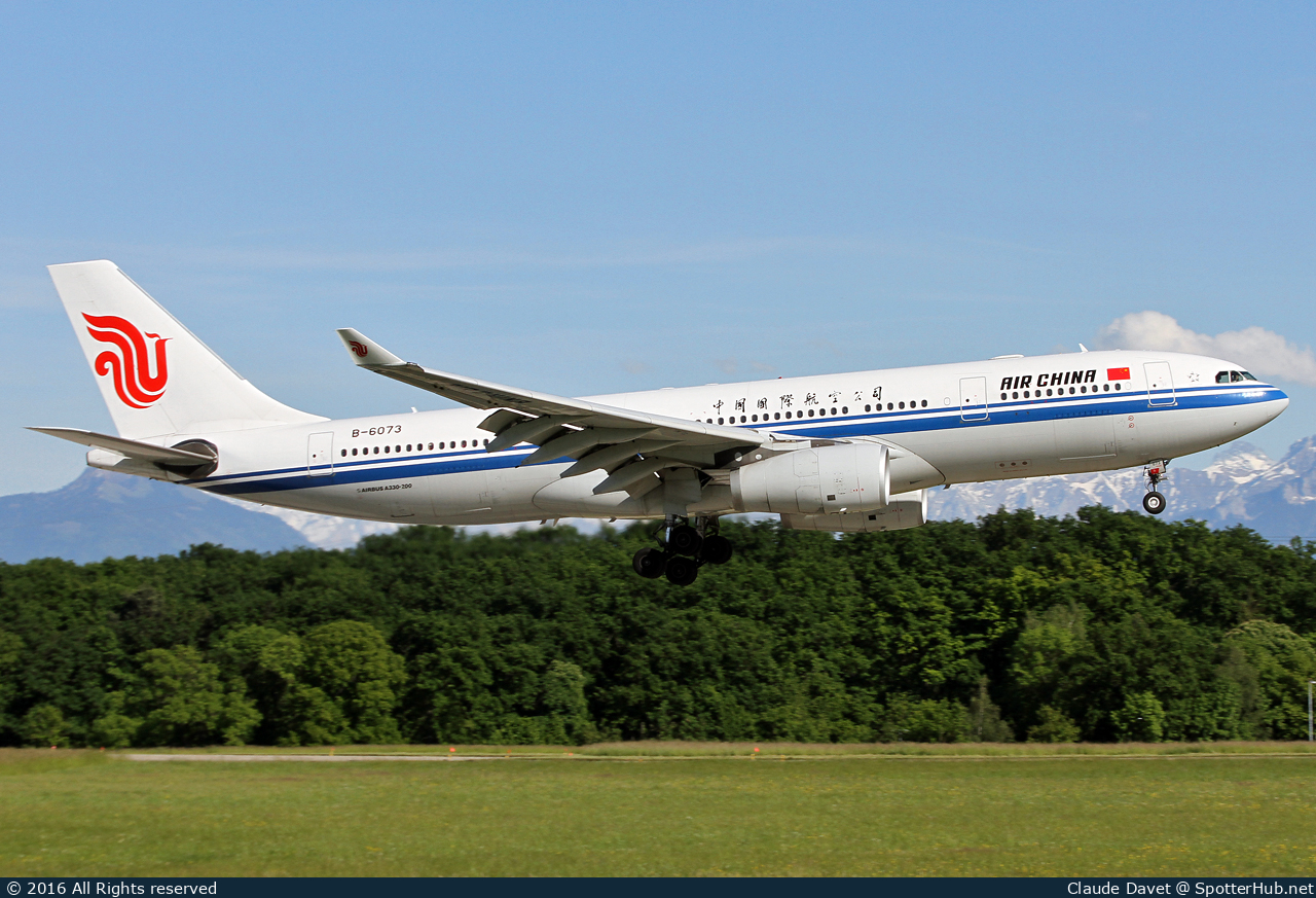 Photo of B-6073 - Airbus A330-243 operated by Air China