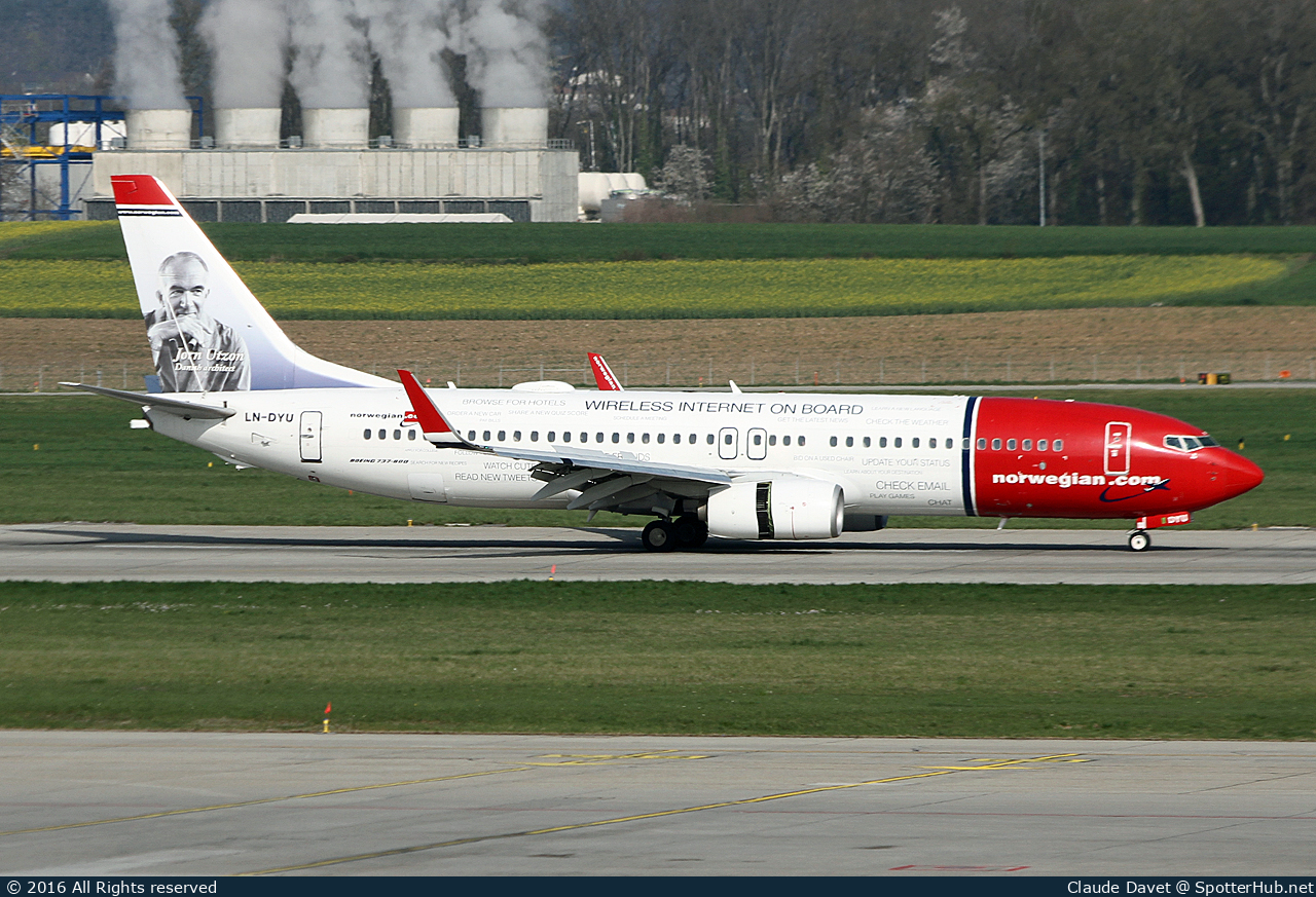 Photo of LN-DYU - Boeing 737-8JP operated by Norwegian Air Shuttle
