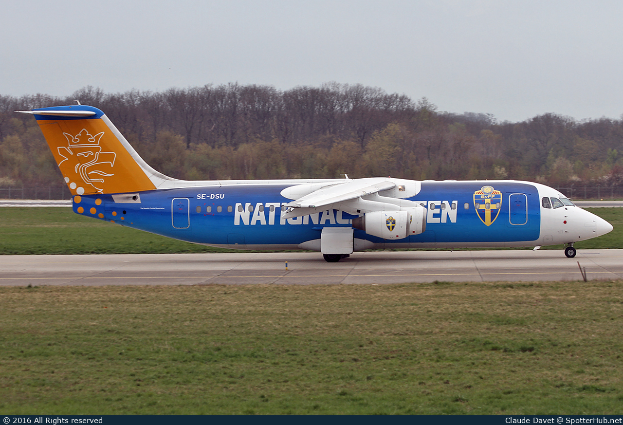 Photo of SE-DSU - British Aerospace Avro RJ100 operated by Malmö Aviation