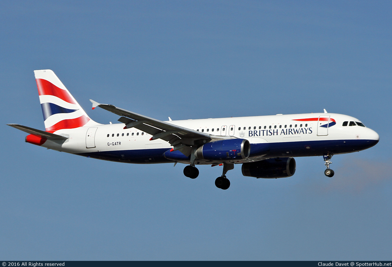 Photo of G-GATR - Airbus A320-232 operated by British Airways