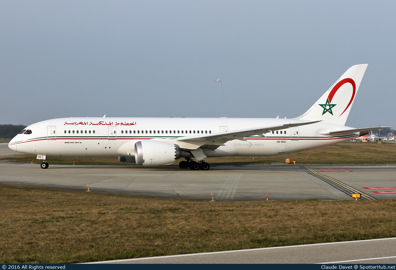 Photo of CN-RGC - Boeing 787-8 Dreamliner operated by Royal Air Maroc