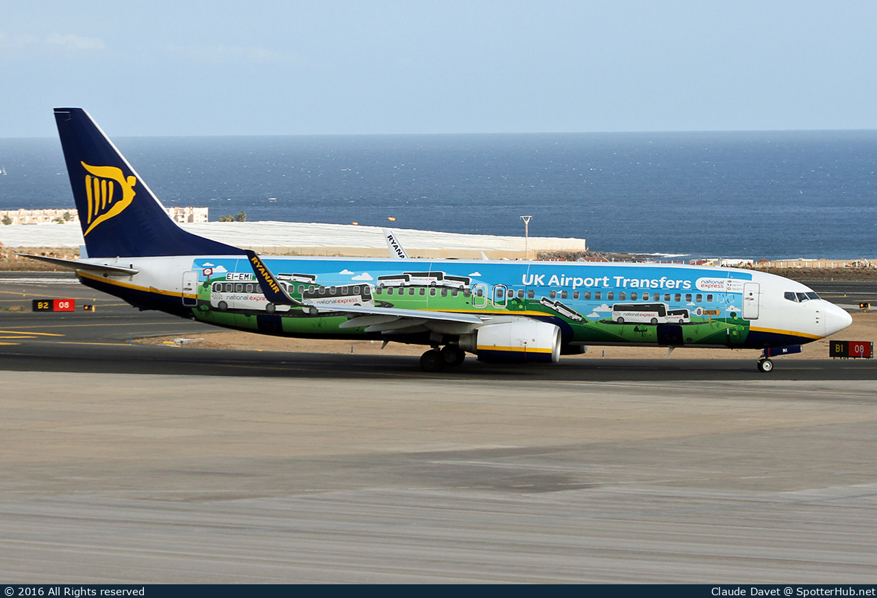 Photo of EI-EMI - Boeing 737-8AS operated by Ryanair