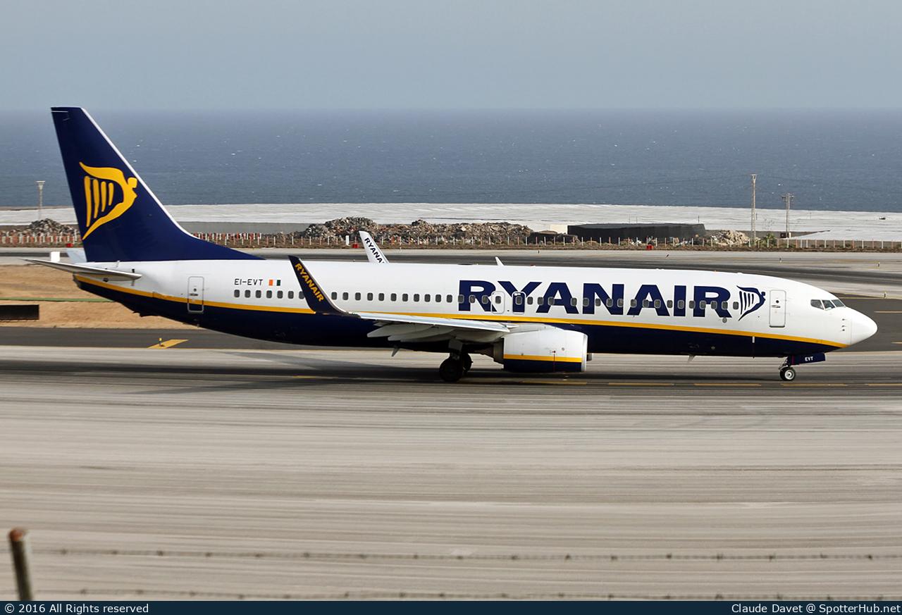 Photo of EI-EVT - Boeing 737-8AS operated by Ryanair