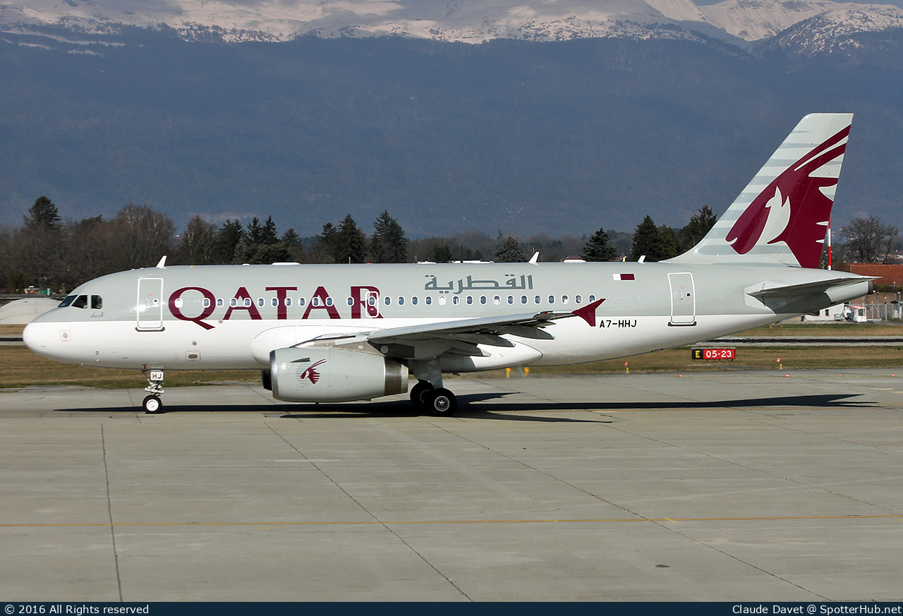 Photo of A7-HHJ - Airbus A319-133(CJ) operated by Qatar Amiri Flight